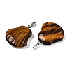 Natural Tiger Eye Pendants G-T138-208I-2