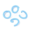 Spray Painted Iron Open Jump Rings IFIN-T017-04B-08-1