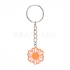 Flower Acrylic Pendant Keychain KEYC-JKC00428-01-3
