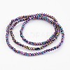 Electroplate Glass Bead Strands X-EGLA-G014-2mm-FP10-1