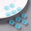 Transparent Frosted Acrylic Bead Caps MACR-S371-04A-755-6