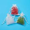 Creamy White Jewelry Packing Drawable Pouches X-OP-9x7cm-1-3