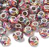 Transparent Resin Rondelle European Beads RESI-S023-33-1