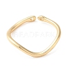Zinc Alloy and 14K Gold Open Cuff Ring RJEW-Q169-01G-01-2