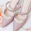 4Pcs 2 Colors Wing Alloy Rhinestone Shoe Decoration FIND-GO0002-27-6