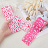 2Rolls 2 Colors Awareness Ribbon Pattern Polyester Ribbon OCOR-DC0001-31-3