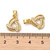 Brass Cubic Zirconia Pendant KK-K273-03-4