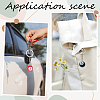 2Pcs 2 Colors Platinum Alloy Resin Keychains KEYC-BM0001-17-6