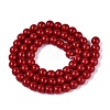 Opaque Solid Color Glass Beads Strands X-GLAA-T032-P6mm-20-3