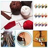 Rooster Pendant Stitch Markers HJEW-AB00307-6