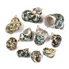 Electroplate Natural Spiral Shell Pendants SSHEL-Q100-55G-1