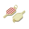 Brass Enamel Pendants KK-D384-01G-04-2