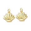 Brass Micro Pave Clear Cubic Zirconia Charms CU-E003-18G-02-1