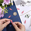6Pcs Brass Micro Pave Cubic Zirconia Pendants KK-BBC0025-85-3