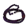 Electroplated Frosted Non-magnetic Synthetic Hematite Beads Strands G-G089-B01-05-2