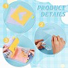 AHADERMAKER 1 Set 6-Hole Plastic Binder Photo Albums DIY-GA0005-89-3
