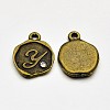 Antique Bronze Plated Alloy Rhinestone Charms ALRI-J152-Y-NF-1