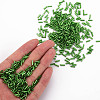 Plated Glass Bugle Beads SEED-S046-01B-27-5