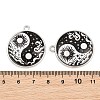 Printed Alloy Glass Pendants GL-CBA2376-01P-B-3