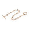 201 Stainless Steel Cable Chain Bracelets for Men Women BJEW-N036-01G-2
