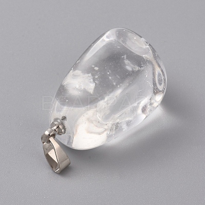 Natural Quartz Crystal Pendants G-k302-B24-1