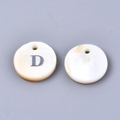 Natural Freshwater Shell Pendants SHEL-Q018-01A-D-P-1
