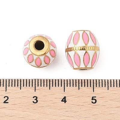 304 Stainless Steel Enamel Beads STAS-P380-81G-03-1