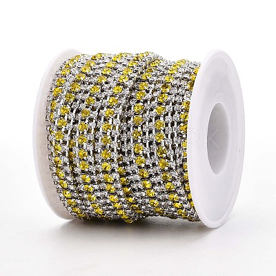 Iron Rhinestone Cup Chains CH-T006-04S-07-1