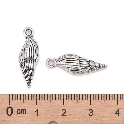 Tibetan Style Alloy Pendants TIBEP-20321-AS-RS-1