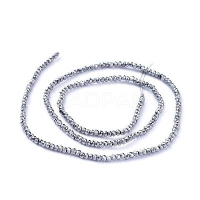 Electroplate Glass Beads Strands EGLA-F149-FP-04-1