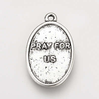 Tibetan Style Alloy Pendants TIBE-Q078-09AS-RS-1