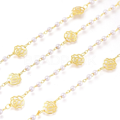 Brass Handmade Beaded Chains CHC-H101-16G-1