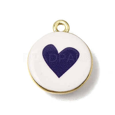 Printed Brass Pendants KK-CBAE379-01G-C-1
