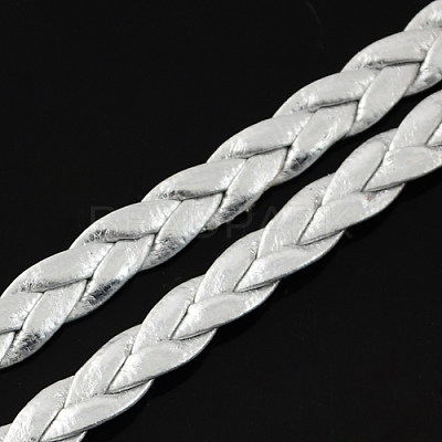 Braided Imitation Leather Metallic Cords LC-S002-5mm-26-1
