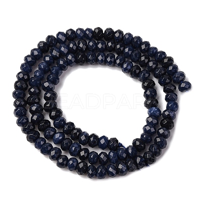 Dyed Natural Malaysia Jade Rondelle Beads Strands G-E316-2x4mm-16-1