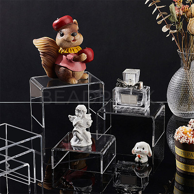 Transparent Acrylic Minifigures Display Risers AJEW-WH0166-36-1