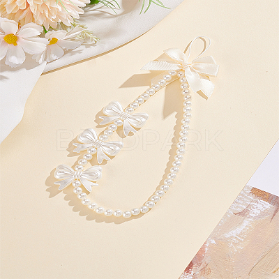 1PC Pearl Beaded Mobile Phone Straps AJEW-LP0004-18-1