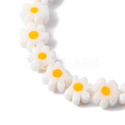 Handmade Millefiori Glass Bead Strands LAMP-J035-6mm-44-1