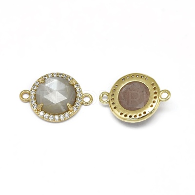 Natural Sunstone Links connectors G-E526-34F-1