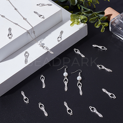 60Pcs Tibetan Style Alloy Pendants FIND-GA0008-22-1