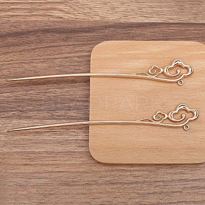 Ancient Style Alloy Hair Stick Finding PW-WGB506A-03-1