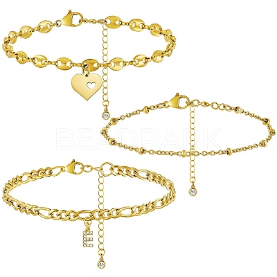 Anklets Sets AJEW-AN00383-05-1