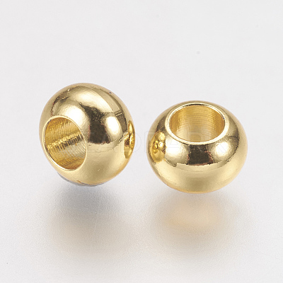 Brass Spacer Beads KK-F730-04G-1