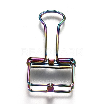 Metal Skeleton Frame Hollow Wire Binder Clips LS-DIY-I040-01C-1