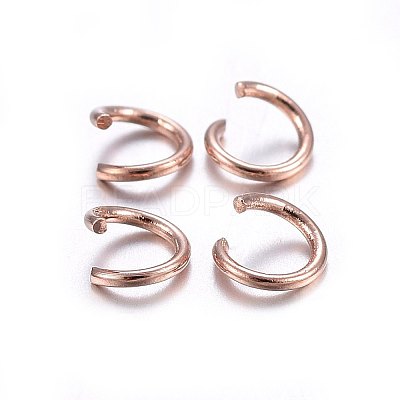 304 Stainless Steel Open Jump Rings STAS-O107-06RG-E-1