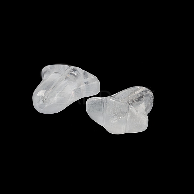 Spray Painted Transparent Glass Beads X-GLAA-D006-20-1