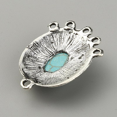 Synthetic Turquoise Chandelier Component Links FIND-TAC0011-49D-AS-1