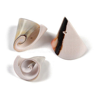 Natural Shiva Eye Shell Pendants SHEL-K009-17E-1