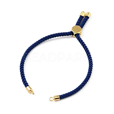 Half Finished Twisted Milan Rope Slider Bracelets FIND-G032-01G-1