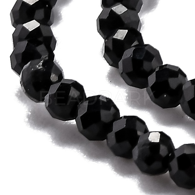 Natural Black Tourmaline Beads Strands G-H266-11B-1